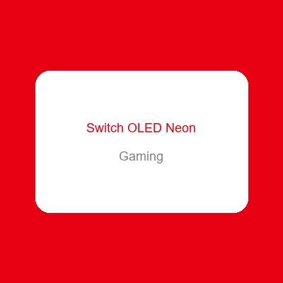 Nintendo Switch OLED Neon